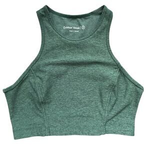 Outdoor Voices Athena Crop Top Sports Bra Sz M Forest Green